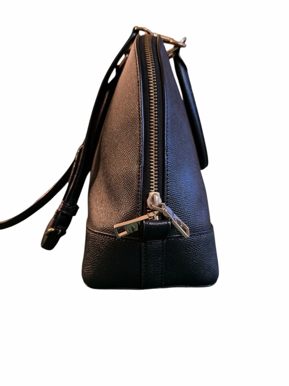 Final Sale, Bundle!✨Coach✨ Black Leather Dome Sierra Satchel Crossbody Gold - Picture 10 of 13